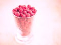 glassful of raspberry