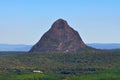 Mt Beerwah Glasshouse Mountains view from Mt Coochin Royalty Free Stock Photo