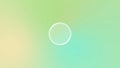Glassmorphism circular button on soft green mint gradient background Royalty Free Stock Photo