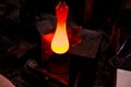 Glassworks manufacturing process Royalty Free Stock Photo