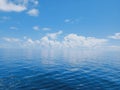 Glassy ocean and amazing sky Royalty Free Stock Photo