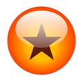 Glassy Red Star Icon