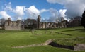 Glastonbury Abbey Ruins and grounds Royalty Free Stock Photo