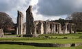 Glastonbury Abbey Ruins and grounds Royalty Free Stock Photo