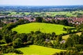 Glastonbury fields Royalty Free Stock Photo