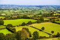 Glastonbury fields Royalty Free Stock Photo