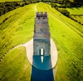 Glastonbury Tor near Glastonbury in the English county of Somerset