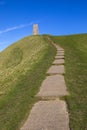 Glastonbury Tor in Somerset, UK Royalty Free Stock Photo