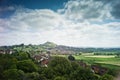 Glastonbury Tor viewed from Wearyall Hill Royalty Free Stock Photo