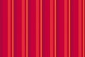 Glatform textile texture seamless, tailor stripe background pattern. Sice vertical vector fabric lines in red and pink colors Royalty Free Stock Photo