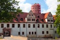 Glauchau, Germany - May 17, 2023: Historical castle in Glauchau, a town in the German federal state of Saxony, on the right bank