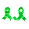 Glaucoma Awareness Month concept Lymphoma Awareness Month. Realistic Lime Green ribbon symbol. Medical Design.Colorful