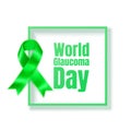 Glaucoma Awareness Month concept Lymphoma Awareness Month. Realistic Lime Green ribbon symbol. Medical Design.Colorful