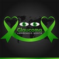 Glaucoma Awareness Month Vector Illustration Royalty Free Stock Photo
