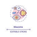 Glaucoma concept icon