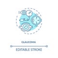 Glaucoma concept icon