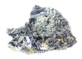 Glaucophane with Molybdenite, Pyrite and Magnetite Royalty Free Stock Photo