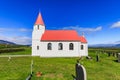 Glaumbaer church in glaumbaer iceland in summer Royalty Free Stock Photo