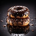 glaze chocolate cookie cream doughnut