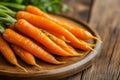 Glazed Carrots on Wooden Cutting Board Royalty Free Stock Photo