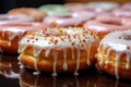 Glazed donut from the bakery, a perfect treat for sweetness Royalty Free Stock Photo