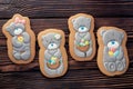 Glazed Easter gingerbread