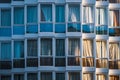 Glazed facade of a building