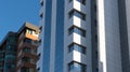 The glazed faÃÂ§ade of the residential building 05 Royalty Free Stock Photo