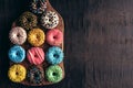 Glazed mini donuts Royalty Free Stock Photo