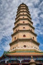 Glazed octagonal Pagoda at Xumifushou Temple in Chengde Mountain resort in Chengde, China