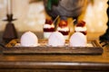 Glazed pink mini cakes