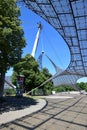 Glazed roof of the Olympic stadium in Munich, Germany