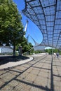 Glazed roof of the Olympic stadium in Munich, Germany