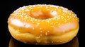 glazed round donut food