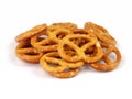 Glazed and salted pretzels Royalty Free Stock Photo