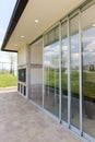 Glazed terrace in the countryside