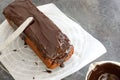 Glazing a Loaf Cake with Chocolate Couverture