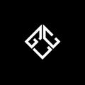 GLC letter logo design on black background. GLC creative initials letter logo concept. GLC letter design Royalty Free Stock Photo