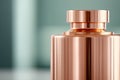 Gleaming copper pot still against minimalist background for kitchen decor design Royalty Free Stock Photo