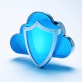 Secure Cloud Computing and Data Protection Symbol Royalty Free Stock Photo