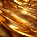 Gleaming gold textured background adds elegance and sophistication