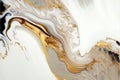 Gleaming Harmony: AI Generated Abstract Texture Photography Highlighting Intricate White Gold Accents on Artificial Marble