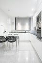 Gleaming kitchen interior Royalty Free Stock Photo