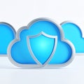 Secure Cloud Computing and Data Protection Concept Royalty Free Stock Photo