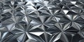 A gleaming silver diamond surface with intricate patterns and sharp reflections. Each diamond shines