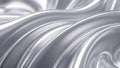 Gleaming Silver Liquid Metal Waves with Reflective Surface Texture flowing Royalty Free Stock Photo