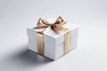 Gleaming Surprise: Gift on Transparent Background.