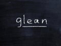 Glean Concept Word Royalty Free Stock Photo