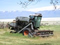 A Gleaner harvester found on Fielding Garr Ranch on Antelope Island, Utah Royalty Free Stock Photo