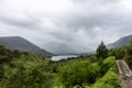 Glen Affric path on a rainy day in Scotland Royalty Free Stock Photo